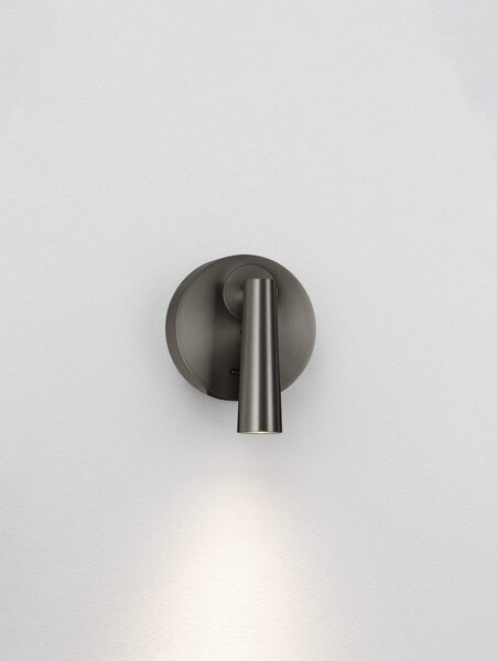 Szara aluminiowa lampa punktowa LED z elastyczną konstrukcją 7x10 cm Tico – Nova Luce