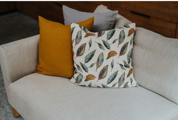 Lniana poszewka na poduszkę 50x50 cm Golden Fall – Linen Tales