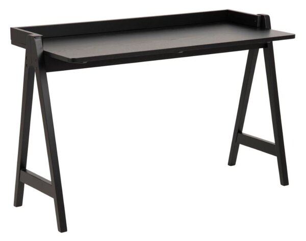 Designerskie biurko Miso, czarne, fornir dębowy