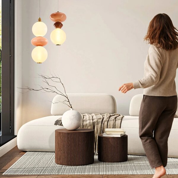 Nowoczesna szklana lampa nad wyspę W5-K07
