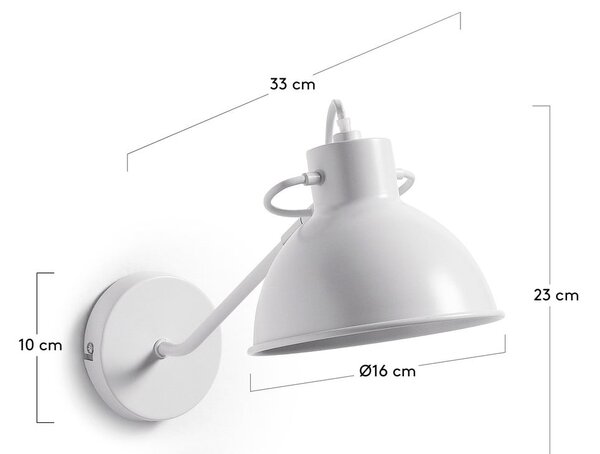 Biały kinkiet Offelis – Kave Home