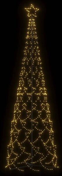 Choinka stożkowa ciepła biel 500 diod LED 100x300 cm