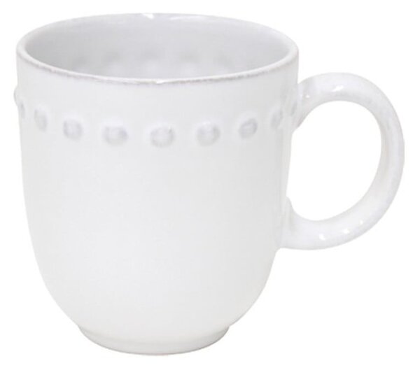 Biały kamionkowy kubek Costa Nova Pearl, 370 ml