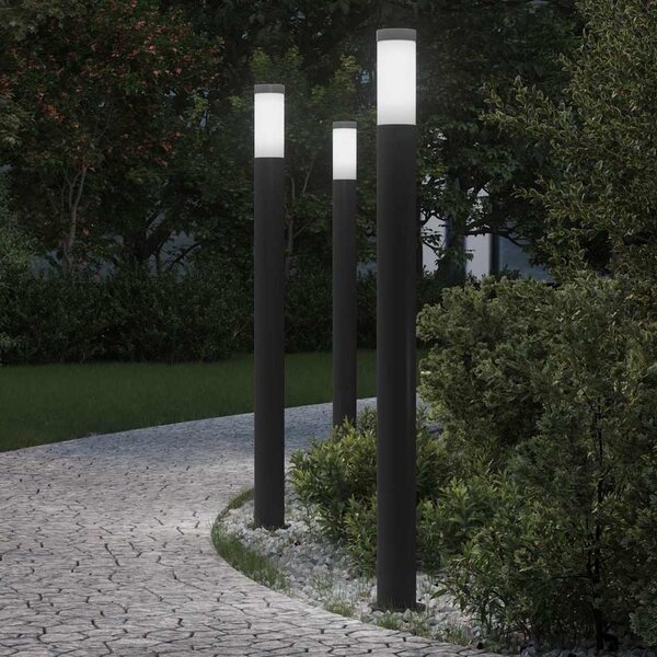 Słupki oświetleniowe 3 szt. 110 cm Stal nierdzewna IP44