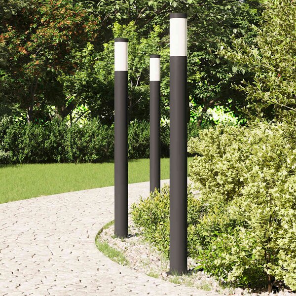 Słupki oświetleniowe 3 szt. 110 cm Stal nierdzewna IP44