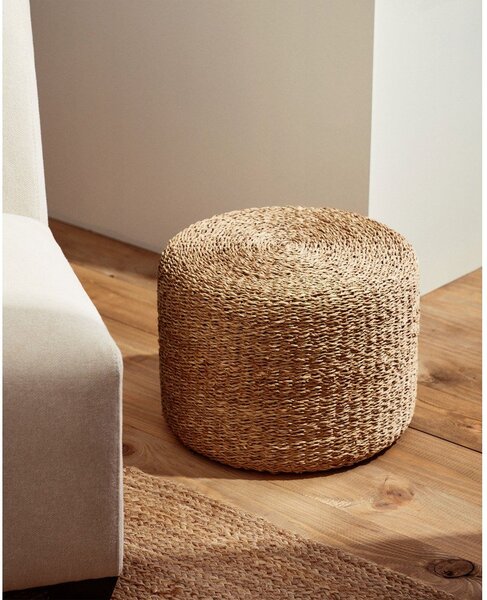 Puf w naturalnym kolorze Someina – Kave Home
