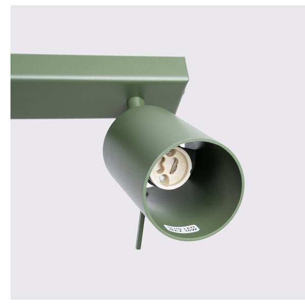 Zielona lampa punktowa 6x45 cm Etna – Sollux
