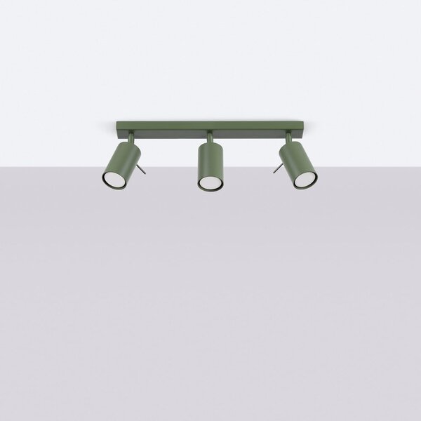 Zielona lampa punktowa 6x45 cm Etna – Sollux