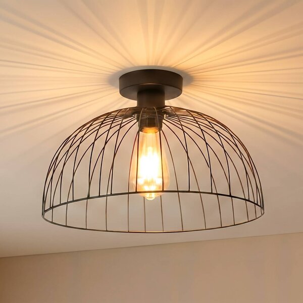 Lampa sufitowa Kadeh Opviq, możliwość ściemniania, czarny, salon / jadalnia, metal, nowoczesny