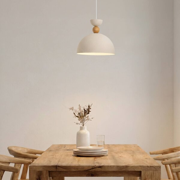 Lampa wisząca Kure Opviq, możliwość ściemniania, kremowy / amber, salon / jadalnia, metal