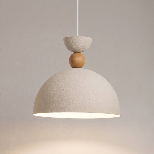 Lampa wisząca Kure Opviq, możliwość ściemniania, kremowy / amber, salon / jadalnia, metal