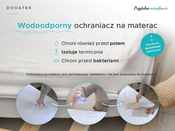 Materac kokosowy COCO MAXI 20 cm 80 x 200 cm Ochrona materaca: BEZ ochraniacz na materac