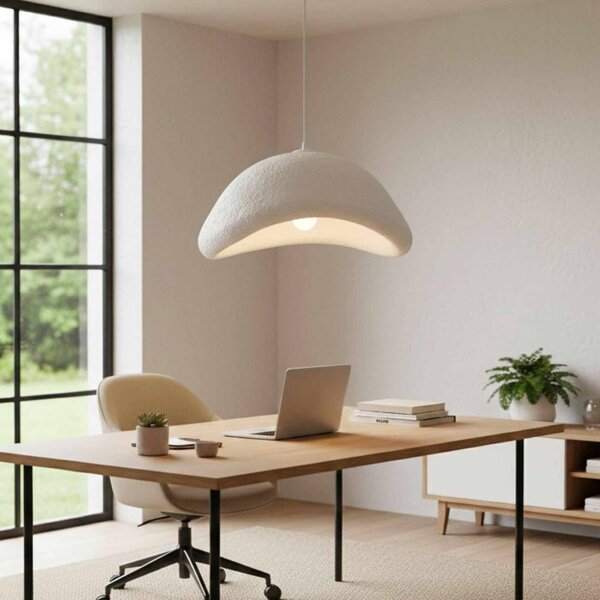 Lampa wisząca LUNA Opviq, możliwość ściemniania, biały / opal, salon / jadalnia, tworzywo sztuczne, nowoczesny