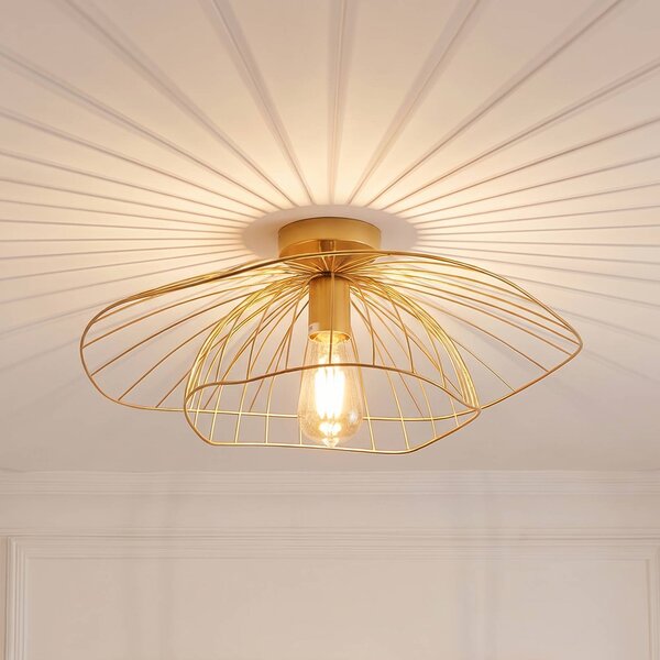 Lampa sufitowa Mantar Opviq, możliwość ściemniania, czarny, salon / jadalnia, metal, nowoczesny