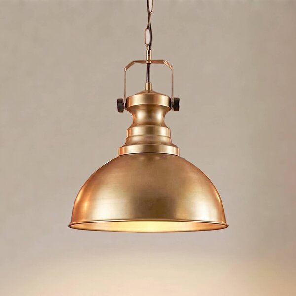 Lampa wisząca Kure Opviq, możliwość ściemniania, mosiężny / złoty, salon / jadalnia, metal, vintage