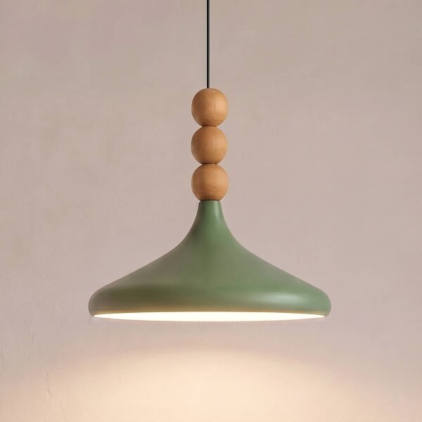 Lampa wisząca Eysan Opviq, możliwość ściemniania, zielony, salon / jadalnia, metal, skandynawski