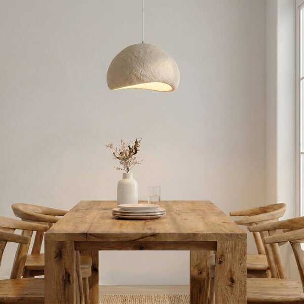 Lampa wisząca Loval Opviq, możliwość ściemniania, kremowy / amber, salon / jadalnia, tworzywo sztuczne, nowoczesny