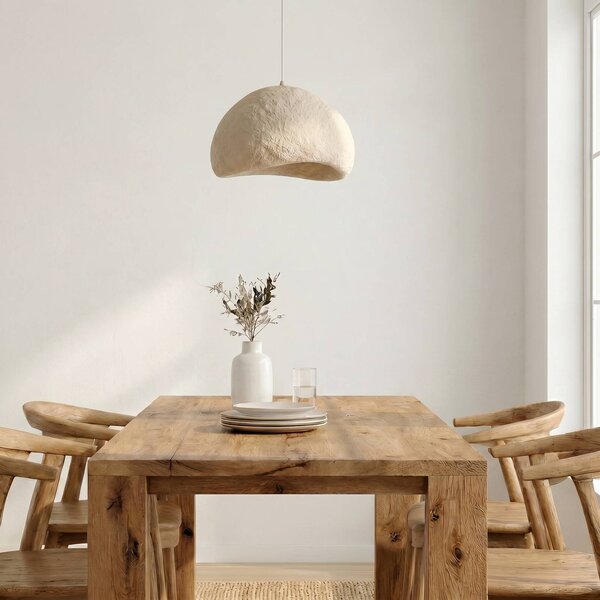 Lampa wisząca Loval Opviq, możliwość ściemniania, kremowy / amber, salon / jadalnia, tworzywo sztuczne, nowoczesny