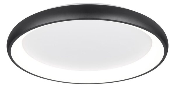 Czarna lampa sufitowa LED ze ściemniaczem Cardona – Trio