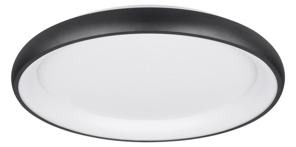 Czarna lampa sufitowa LED ze ściemniaczem Cardona – Trio