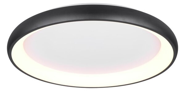 Czarna lampa sufitowa LED ze ściemniaczem Cardona – Trio