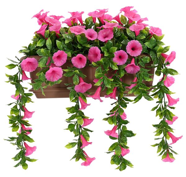 Sztuczne Kwiaty Purpurowy czerwony 55 x 20 x 55 cm PE i stal