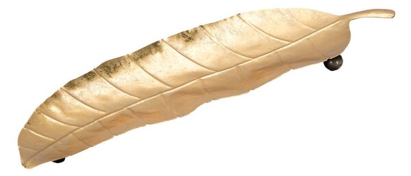Metalowa taca dekoracyjna 11x38 cm Foglia – Mauro Ferretti