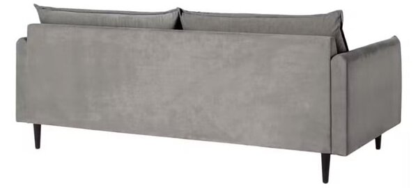 Szara aksamitna sofa 203 cm Juli – Ropez