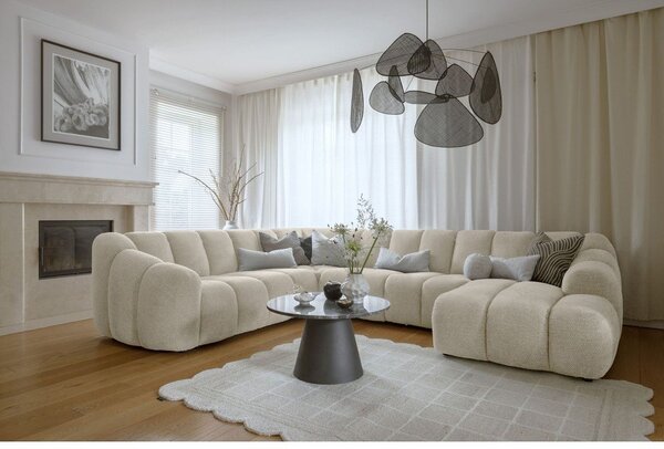 Beżowy narożnik (lewostronny/w kształcie litery U) Shell – Miuform