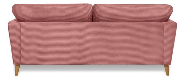 Różowa sztruksowa sofa 206 cm Paris – Scandic