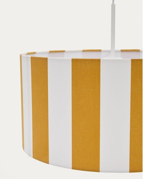 Żółty/biały klosz do lampy dziecięcej ø 40 cm Ciral – Kave Home