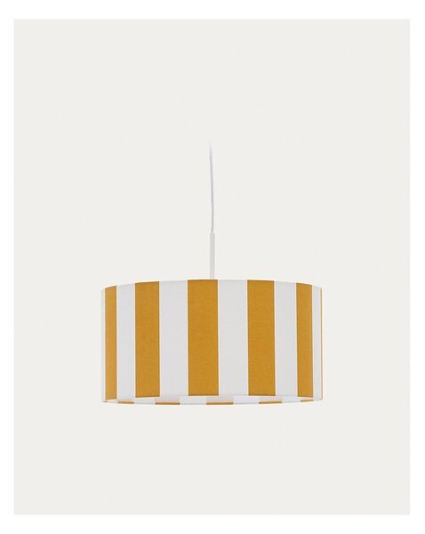 Żółty/biały klosz do lampy dziecięcej ø 40 cm Ciral – Kave Home