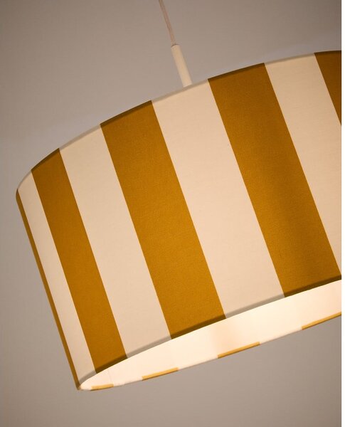 Żółty/biały klosz do lampy dziecięcej ø 40 cm Ciral – Kave Home