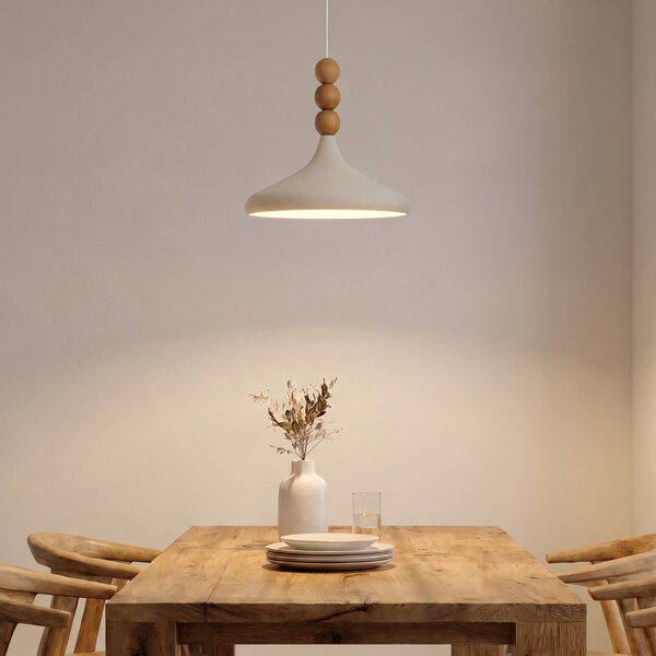 Lampa wisząca Eysan Opviq, możliwość ściemniania, kremowy / amber, salon / jadalnia, metal, skandynawski