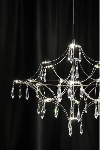 Lampa wisząca LED w kolorze srebra ø 60 cm Efesos – Markslöjd