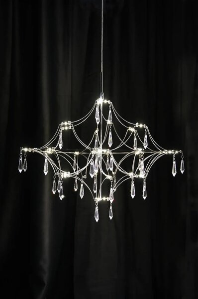 Lampa wisząca LED w kolorze srebra ø 60 cm Efesos – Markslöjd
