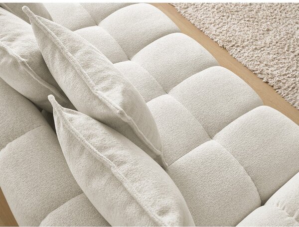 Biała sofa z tkaniny szenilowej 278 cm Everest – Bobochic Paris