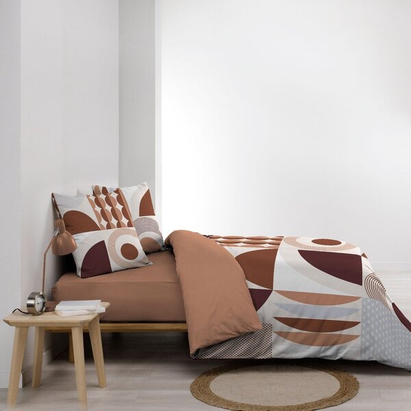 Bawełniana pościel dwuosobowa w kolorze terakoty 240x220 cm Gemma – douceur d'intérieur