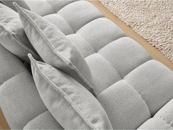 Jasnoszara sofa z tkaniny szenilowej 278 cm Everest – Bobochic Paris