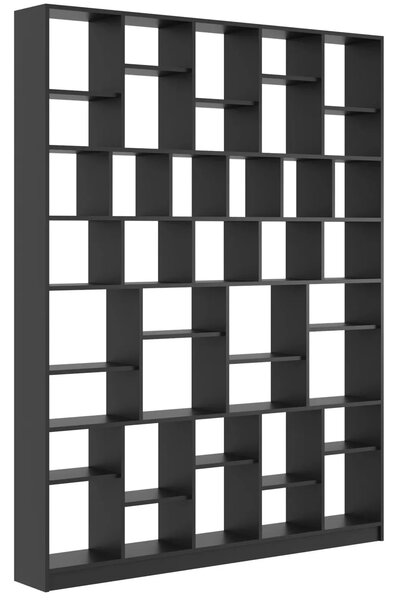 Czarny duży regał na książki biblioteczka M2-F17