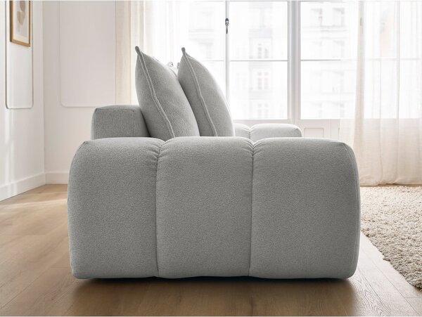 Jasnoszara sofa z tkaniny szenilowej 278 cm Everest – Bobochic Paris