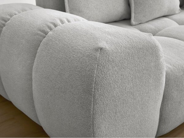 Jasnoszara sofa z tkaniny szenilowej 278 cm Everest – Bobochic Paris