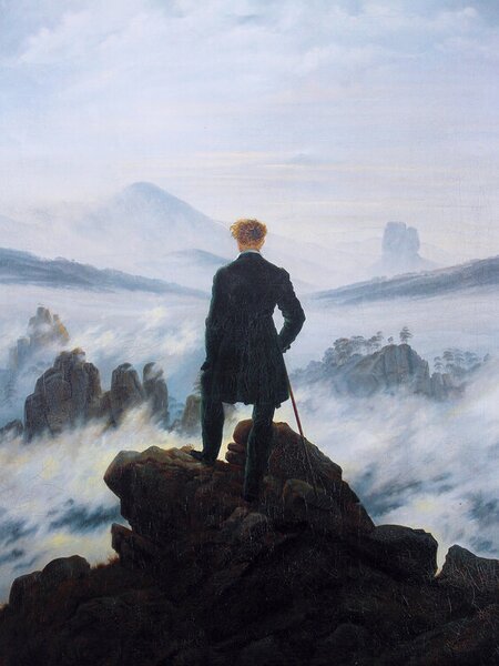 Reprodukcja Wanderer Above the Sea Fog, Caspar David Friedrich