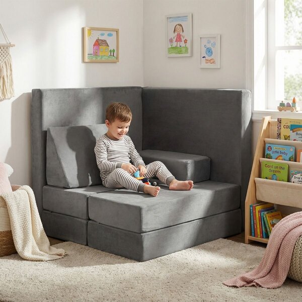 12-częściowa modułowa piankowa sofa dla dzieci