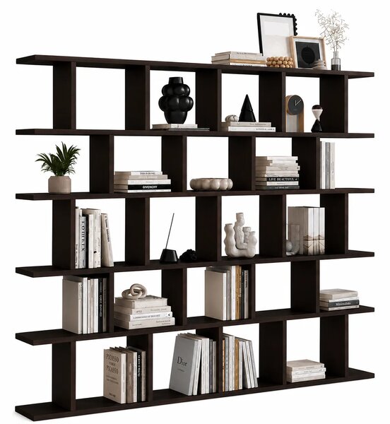 Duży regał biblioteczka w stylu nowoczesnym wenge S5-W04