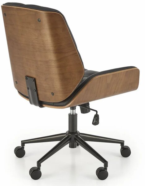 Nowoczesny czawrny gabinetowy fotel obrotowy F3-E81