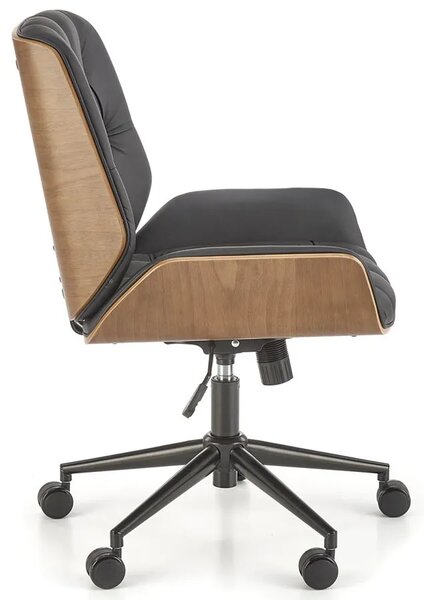 Nowoczesny czawrny gabinetowy fotel obrotowy F3-E81