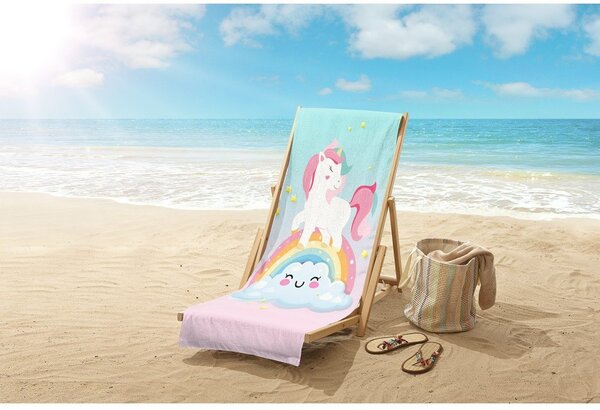 Aksamitny ręcznik plażowy dla dzieci 75x150 cm Sweety – Good Morning