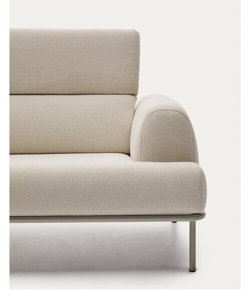 Beżowa sofa z tkaniny szenilowej 234 cm Aurum – Kave Home