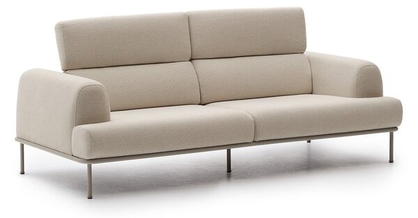 Beżowa sofa z tkaniny szenilowej 234 cm Aurum – Kave Home
